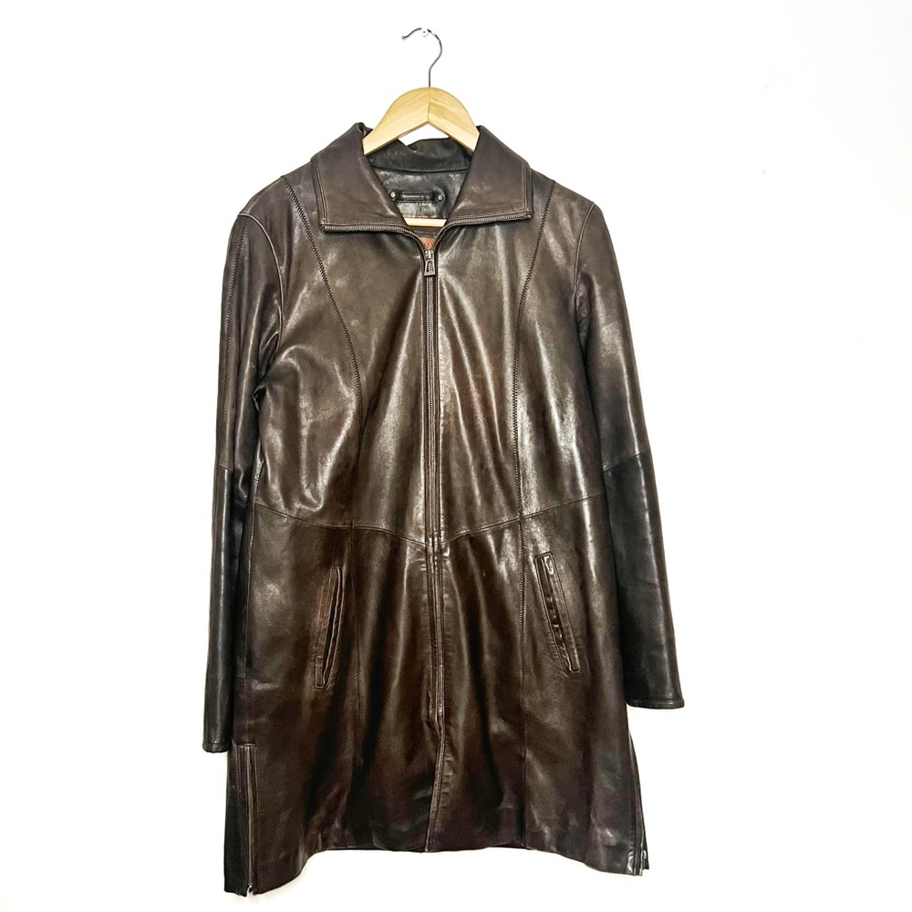 Georgio | Vintage Leather Trench Coat